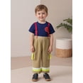 thumbnail image 6 of BemeyourBBs Toddler Baby Boy Girl Firefighter Outfit Summer Clothes Kids Firefighter Costume Short Sleeve T-shirt Suspender Pants Overalls Halloween Birthday Outfits, 6 of 9