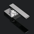 thumbnail image 2 of 6 Pack Door Handles [Exposed Screws] in Polished Chrome Half Dummy Levers Non-Turning Hardware Square Modern Universal Handing Leverset, Heavy Duty, 2 of 14