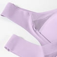 thumbnail image 3 of ManxiVoo Wireless Comfort Bras Full Coverage Minimizer with Adjustable Straps and Side Support for Everyday Wear Smooth T-Shirt Design L Size Light Violet, 3 of 7