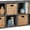 Dark Gray, variant on 8-Cube Storage Organizer, 11in Shelf Opening, Bookcase, Display Shelf, Customizable w/ 3 Removable Back Panels – Dark Gray