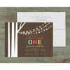 Birch Tree and Lights Deluxe Birthday Invites
