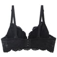 thumbnail image 5 of Feancey Plus Size Lace Underwire Bras for Women Comfort Everyday Brassiere Adjustable Straps Push Up Bra Anti-Sagging Supportive Bras Black 70B, 5 of 10