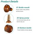 thumbnail image 3 of Frascos rociadores de vidrio Doromy 30 ml ámbar, paquete de 6, 3 of 6