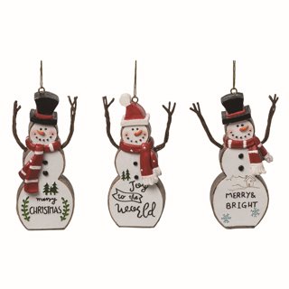 Transpac Resin White Christmas Mini Plaid Snowman Ornaments Set Of 4 :  Target