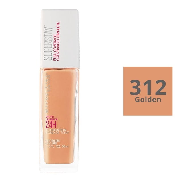 Base de maquillaje Maybelline Super Stay 24h full coverage 312 golden 30 ml