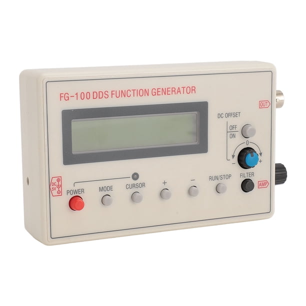 Generador De Funciones, Generador De Funciones DDS Multifuncional De 1 Hz A 500 KHz Forma De Múltiple Portátil CC 3,5-10 V Para Atenuadores De Osciloscopio