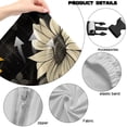 thumbnail image 7 of SCRAWLGOD Sunflower Bee Print Plaid Beige Black 4 PCS Gaming Chair Cover with Armrest Slipcovers Stretchable Machine Washable Computer Chair Seat Slipcovers Cat Scratch Proof, 7 of 7