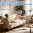 thumbnail image 4 of Electric Fan 1 Pack Retractable Strong Airflow USB Powered Circulation Fan for Home Office Desktop and Floor Use, 4 of 5