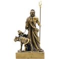 Bronze Plated Hades with Cerberus Statue 6 in