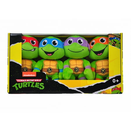 Legend Toys TMNT 8 Basic Plush Starter 4-Pack Leonardo Donatello Raphael and Michelangelo – Officially Licensed