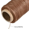 thumbnail image 4 of Unique Bargains Fil à Coudre en Cuir 186 Yards 210D/1mm Corde Cirée en Polyester, Chocolat, 4 of 5