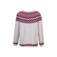 thumbnail image 4 of WEAIXIMIUNG Chandail Oversize pour Femmes Tricot Col Rond Manches Longues Tendance 2024, 4 of 7