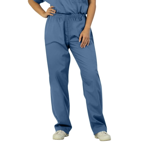 Panda Uniform by HeedFit Women’s Two Pocket Elastic Waist Scrub Pants, Ceil Blue 10XL