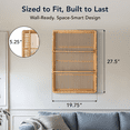 thumbnail image 2 of American Art Decor Bay Breeze Bamboo Shelf - 19.7" x 27.6", 2 of 7