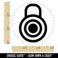 thumbnail image 2 of Combination Lock Doodle Self-Inking Rubber Stamp Ink Stamper - Pink Ink - Small 3/4 Inch, 2 of 7