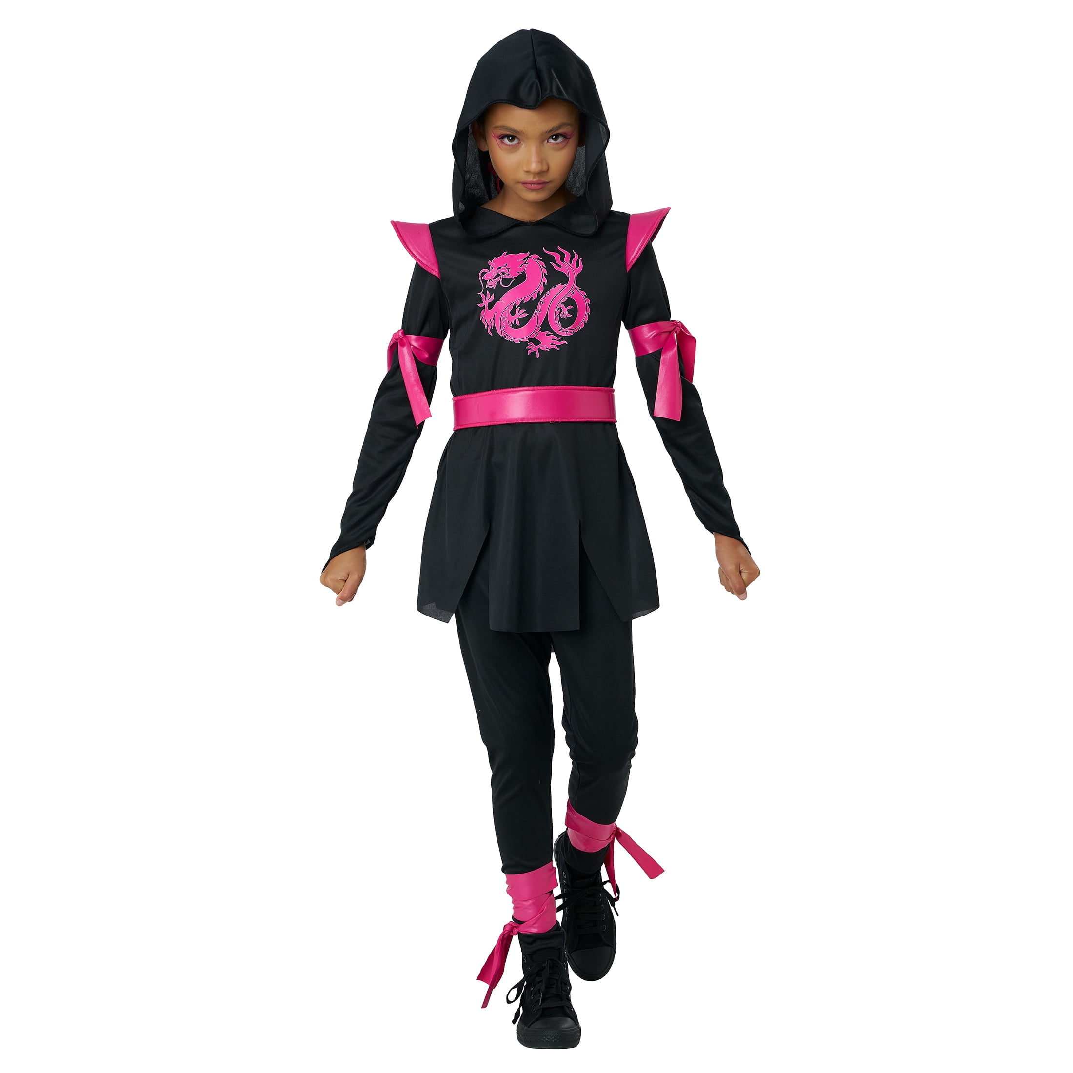 Dragon Ninja, Pink, Halloween Costume for Children, Girls' Size S (6/6x), by Way to Celebrate