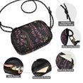 thumbnail image 3 of FORMRS Mini Crossbody Bag for Women Adjustable Shoulder Rope Travel Casual Phone Purse, Dark Gothic Floral, 3 of 7