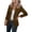 Brown, variant on Suit Jackets for Women Business Casual Lapel Long Sleeve Blazers Work Office Blazer Jacket with Pockets Navy M