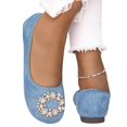 thumbnail image 6 of Comfortable Strap Shoes, Women's Round Toe Mary Jane Flats Comfortable Strap Ballet Shoes with Flexible Walking Sole and Dressy Office Shoes Dress Shoes Feminine Classic Strap Flats, US-7.5/EU-40, 6 of 7