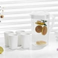 thumbnail image 1 of Apmemiss Clearance 2.2L Plastic Water Pitcher with Lid Handle Clear Measuring Jug Large Capacity Cold Water Kettle for Iced Tea Juices Lemonade Home Kitchen, 1 of 6
