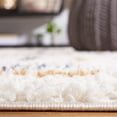thumbnail image 4 of SAFAVIEH Calico Aylmer Geometric Polyester Shag Area Rug, Ivory/Gold, 4' x 6', 4 of 10