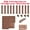 Edge Strip(Brown), variant on Plastic Interlocking Deck Tiles, (10pcs Edge Trim+4pcs Corner)/27-Pack/44-Pack, 12"x12" Patio Decking Tiles For Poolside Balcony Backyard(Edge Trim Sold Separately, Tiles Only)