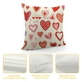 thumbnail image 4 of Nawypu  Valentine's Day Pillow Covers Birthday Gifts Valentine Love Heart Pattern Throw Pillow Cover Decorations for SofaHome Decor, 4 of 5