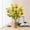 Yellow, variant on Rvkxad Artificial Lilac Flowers, Fake Silk Flower Stems for Decor, Realistic Plastic Flowers Outdoor Indoor