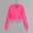 A2 Hot Pink, variant on Pumxq Women's Lightweight Full Zip Hoodie, Hooded Sweatshirt, Cropped Hoodie, Full Zip Hooded Sweatshirt, Drop Shoulder, Fall Spring Transition Outfits White S