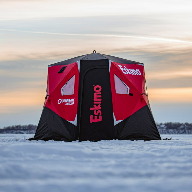Eskimo 40250 Outbreak 250XD Portable Insulated Pop-up Ice Fishing Shelter,  3 Person 