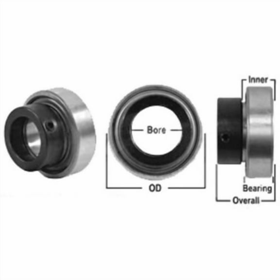 Ball Bearing - Cylindrical with Collar fits Vermeer 504C 605A 605B 605C 1718003 fits Gehl 520064 fits International 586649R1 fits John Deere L1912C