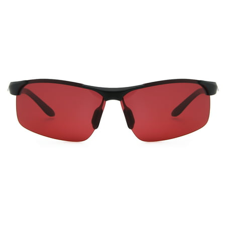 Cyxus Red Lens Fashion Gaming Glasses with Spring Hinges, Anti Blue Light UV 8011
