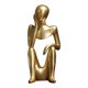 thumbnail image 2 of Moderno pensador abstracto escultura estatua Oficina gabinete estante Mesa Sosteniendo la cara, 2 of 9