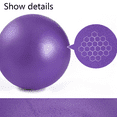 thumbnail image 5 of Small Exercise Ball - Mini Pilates Ball for Yoga, Barre, Physical Therapy, Stretching & Core Stability Workout，blue, 5 of 5