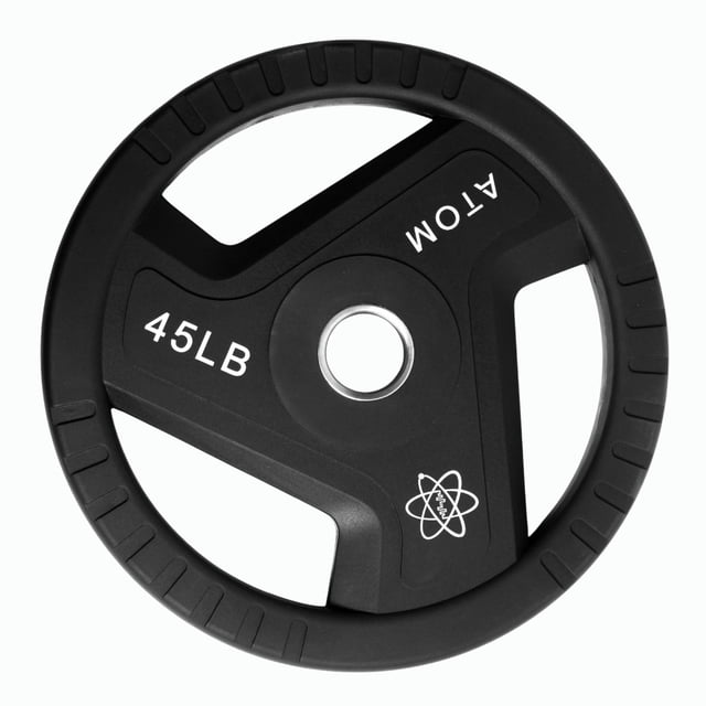 Disco Olímpico Atom Uretano 45 lb (20 kg) | Profesional negro