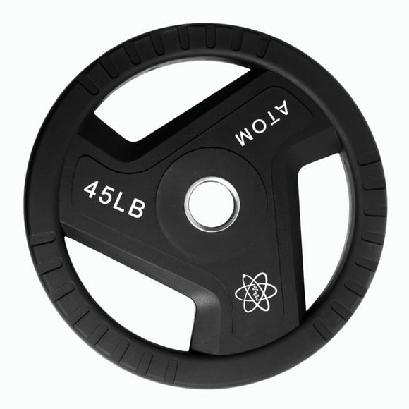 Disco Olímpico Atom Uretano 45 lb (20 kg) | Profesional negro