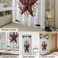 thumbnail image 6 of Shower Curtain Red Barn Star Berry Bathroom Curtains with Hooks, Waterproof Fabric Rustic Farmhouse Door Wall Bath Shower Curtains Set for Bathroom Bathtubs Decor 36x72 Inch, 6 of 9