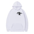 thumbnail image 7 of Valora Men Sweatshirt Men's Hooded Sweatshirt for Casual Style with European Embroidery Versatile Hoodie Cardigan Top for Men and Women White 2XL, 7 of 7