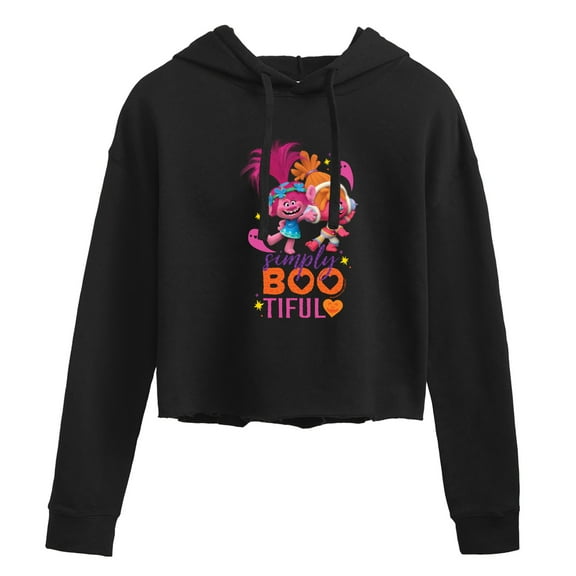Trolls - Simply Bootiful Poppy - Juniors Cropped Pullover Hoodie