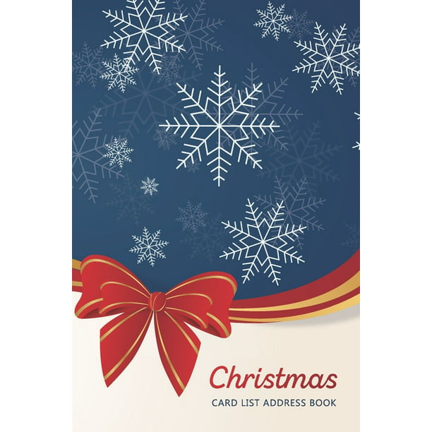 Christmas Card Organizer Book Christmas Card List Address Book Christmas Ribbon Decoration 15 Year Send And