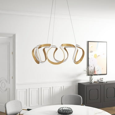 Aiwen LED Pendant Light Golden Geometric Ceiling Light Fixture Creative Modern Lighting