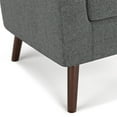 thumbnail image 6 of Simpli Home Thorne 30 inch Wide Contemporary Accent Chair in Shadow Grey Linen look fabric, 6 of 11