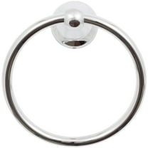 Coastal Towel Ring, Polished Chrome by Stone Harbor Hardware