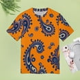 thumbnail image 5 of Paisley T-Shirt O Neck Oversize T-Shirts Short Sleeve Classic Tees Women Summer Graphic Tops, 5 of 5