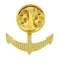 thumbnail image 3 of PinMart's Gold Plated Nautical Boat Anchor Lapel Pin, 3 of 3