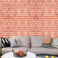 thumbnail image 5 of Arthome Red Peel and Stick Brick Wallpaper 17'' x 240'', 5 of 7