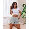 thumbnail image 4 of Ekouaer Womens Pajama Shorts Casual Summer Sleep Shorts Cute Printed Lounge Pj Bottoms with Drawstring & Pockets, 4 of 5