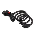 thumbnail image 2 of Candado de bicicleta antirrobo, candado de tira de bicicleta negro con alambre de Metal codificado de 4 dígitos para seguridad Universal de bicicletas, 2 of 8