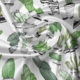 thumbnail image 5 of Ambesonne Cactus Valance Pack of 2, Latino Foliage Pattern, 42"X18", Green Black White, 5 of 5