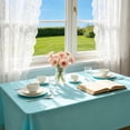 thumbnail image 2 of Disposable Solid Color Tablecloth 107.87x53.93 inch Rectangle Plastic Table Cover for Hotel Restaurant Home Birthday Party Dessert Table, 2 of 6